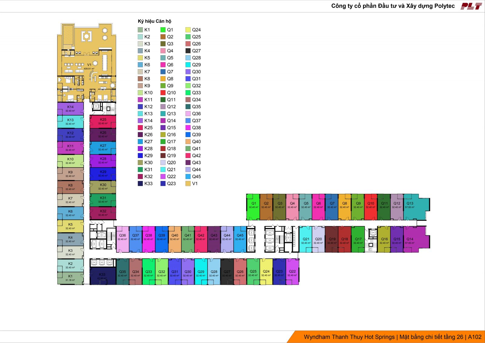 MẶT BẰNG TẦNG 26